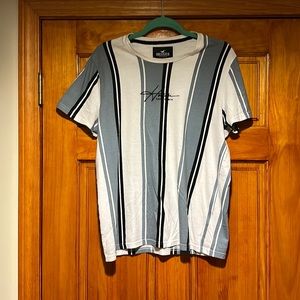 Hollister Mens Striped Soft Short Sleeve Tee